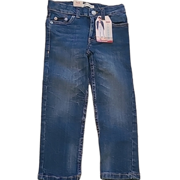 LEVIS BOYS 502 REGULAR TAPER STRETCH BLUE JEANS SIZE 4 REGULAR - Picture 2 of 12